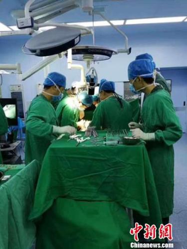 医生在进行肝移植手术。吉林大学肝移植中心供图
